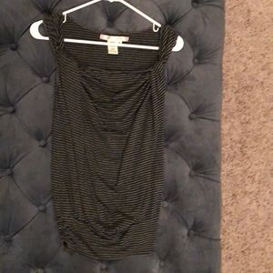 Max Studio Loose Tank with Gathered Waist